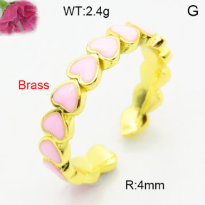 Fashion Brass Ring  F3R300095vbmb-L002