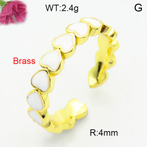 Fashion Brass Ring  F3R300097vbmb-L002