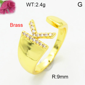 Fashion Brass Ring  F3R400644aakl-L002