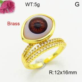 Fashion Brass Ring  F3R400666vbnb-L002