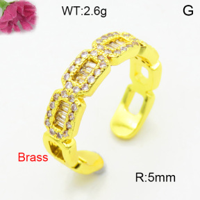 Fashion Brass Ring  F3R400673ablb-L002
