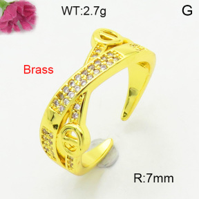 Fashion Brass Ring  F3R400681aakl-L002