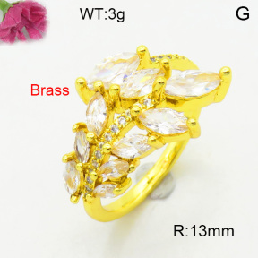 Fashion Brass Ring  F3R400684vbmb-L002