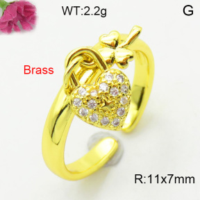 Fashion Brass Ring  F3R400685ablb-L002