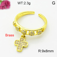 Fashion Brass Ring  F3R400687vbmb-L002