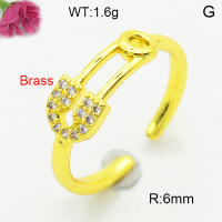 Fashion Brass Ring  F3R400689baka-L002