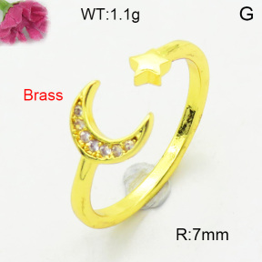 Fashion Brass Ring  F3R400691baka-L002