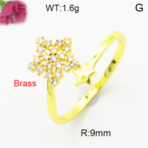 Fashion Brass Ring  F3R400693baka-L002
