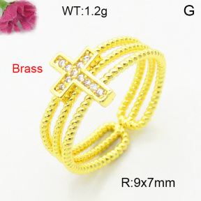 Fashion Brass Ring  F3R400694aajl-L002