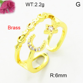 Fashion Brass Ring  F3R400696baka-L002