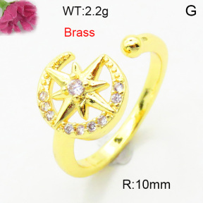 Fashion Brass Ring  F3R400698baka-L002