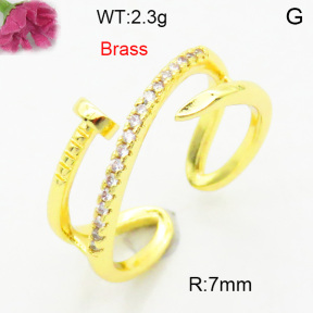 Fashion Brass Ring  F3R400703baka-L002