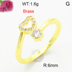 Fashion Brass Ring  F3R400704baka-L002