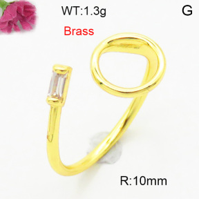 Fashion Brass Ring  F3R400705baka-L002
