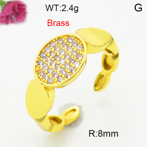 Fashion Brass Ring  F3R400706ablb-L002