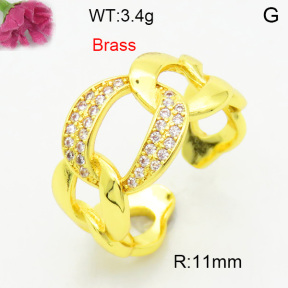 Fashion Brass Ring  F3R400707ablb-L002