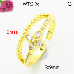 Fashion Brass Ring  F3R400709baka-L002