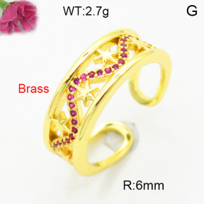 Fashion Brass Ring  F3R400711vbmb-L002
