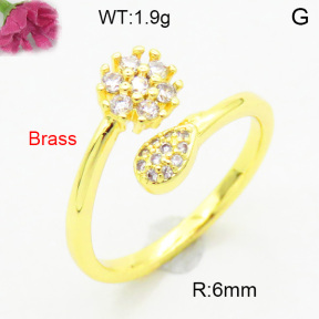Fashion Brass Ring  F3R400712baka-L002