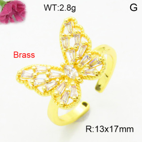 Fashion Brass Ring  F3R400714vbmb-L002