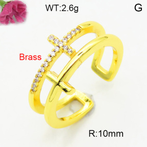 Fashion Brass Ring  F3R400717baka-L002