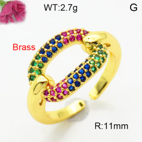 Fashion Brass Ring  F3R400719vbmb-L002
