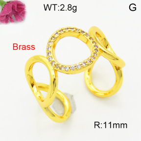 Fashion Brass Ring  F3R400722baka-L002