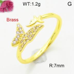 Fashion Brass Ring  F3R400723baka-L002