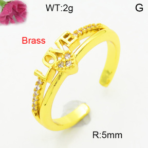 Fashion Brass Ring  F3R400728baka-L002