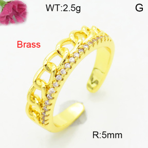 Fashion Brass Ring  F3R400737baka-L002