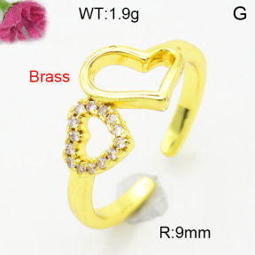 Fashion Brass Ring  F3R400739baka-L002