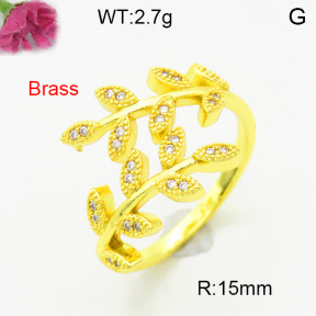 Fashion Brass Ring  F3R400740ablb-L002