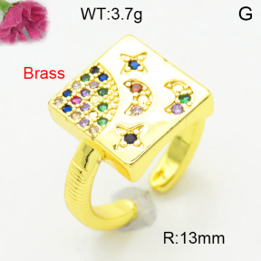 Fashion Brass Ring  F3R400741vbmb-L002