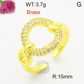 Fashion Brass Ring  F3R400742vbll-L002