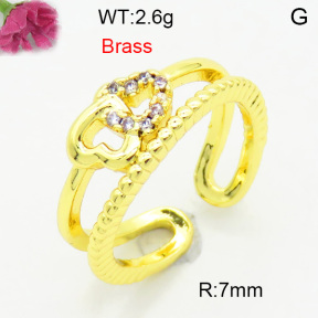 Fashion Brass Ring  F3R400744baka-L002