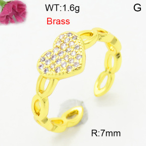 Fashion Brass Ring  F3R400746baka-L002