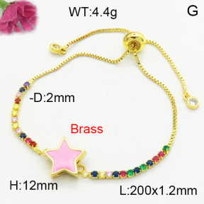Fashion Brass Bracelet  F3B404595vaia-L002