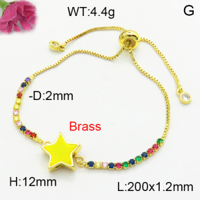 Fashion Brass Bracelet  F3B404596vaia-L002