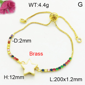 Fashion Brass Bracelet  F3B404597vaia-L002
