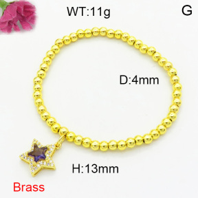 Fashion Brass Bracelet  F3B404614aajl-L002