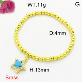 Fashion Brass Bracelet  F3B404615aajl-L002