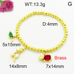 Fashion Brass Bracelet  F3B404622vbmb-L002