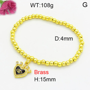 Fashion Brass Bracelet  F3B404623aajl-L002