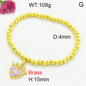 Fashion Brass Bracelet  F3B404626aajl-L002