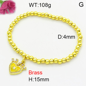 Fashion Brass Bracelet  F3B404629aajl-L002