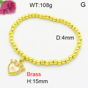 Fashion Brass Bracelet  F3B404630aajl-L002