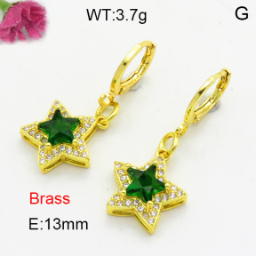 Fashion Brass Earrings  F3E402439vbnb-L002