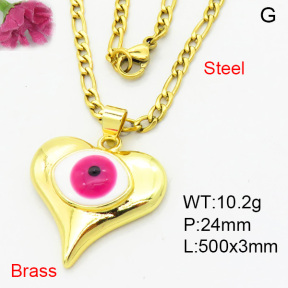 Fashion Brass Necklace  F3N300412aajl-L002