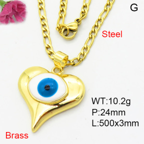 Fashion Brass Necklace  F3N300414aajl-L002