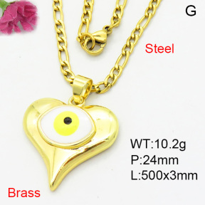 Fashion Brass Necklace  F3N300416aajl-L002